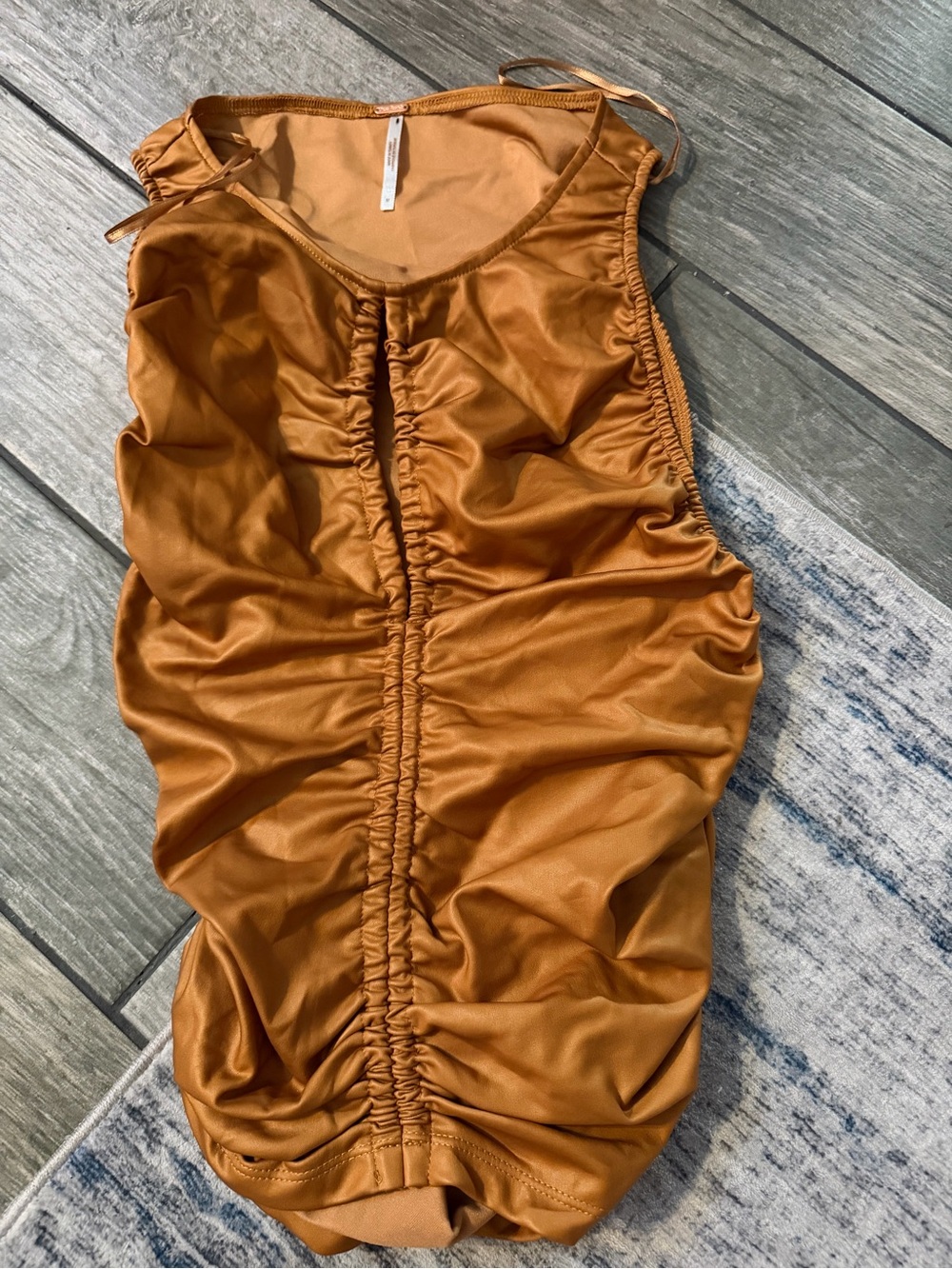 Free People Ride Along Ruched Crop Top - Picture 4 of 5